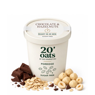 20' Oats – Porridge cu Ciocolata si Alune de Padure, 78g