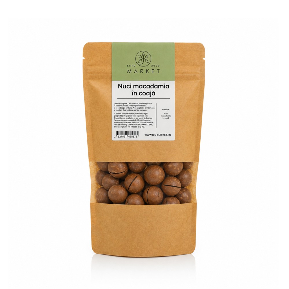 Nuci macadamia in coaja 500g