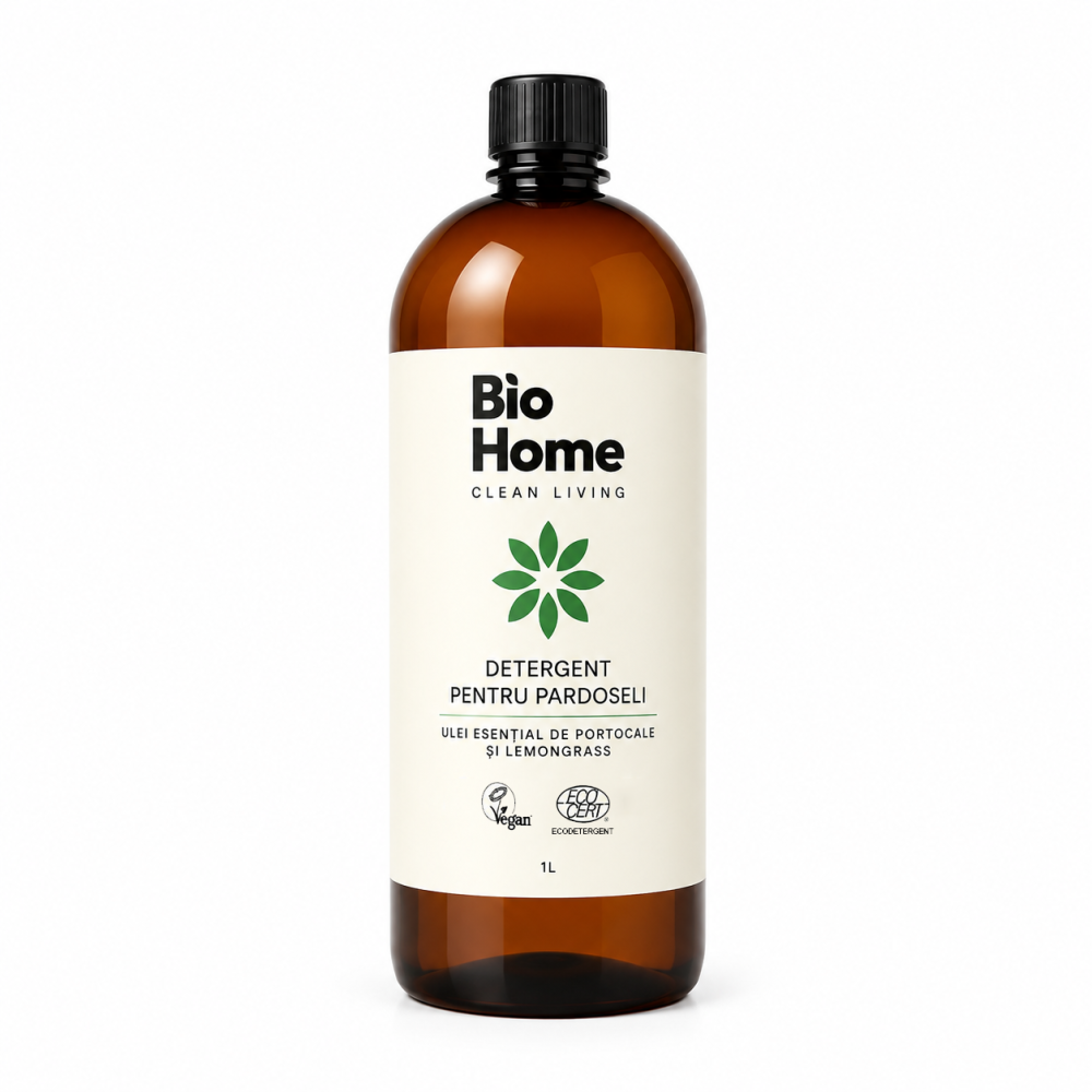 Detergent pentru pardoseli BIO - cu ulei esential de portocale si lemongrass 1L
