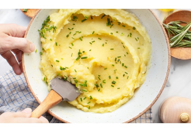 Cartofi piure vegani cu lapte de cocos