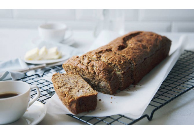 Banana bread cu chia si ulei de cocos extravirgin bio