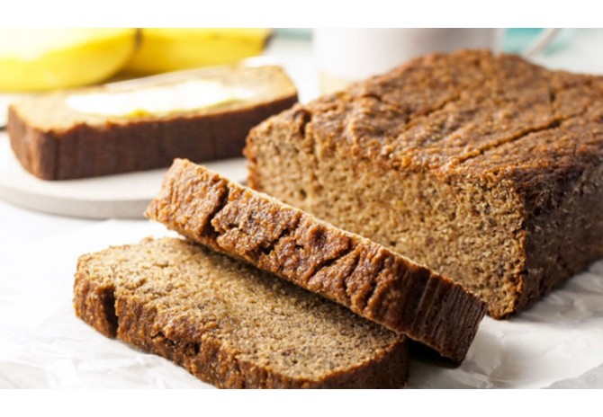 Banana bread cu zahar si faina de cocos