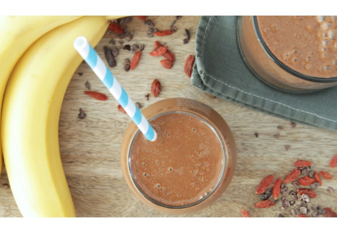 Smoothie cu ashwagandha bio