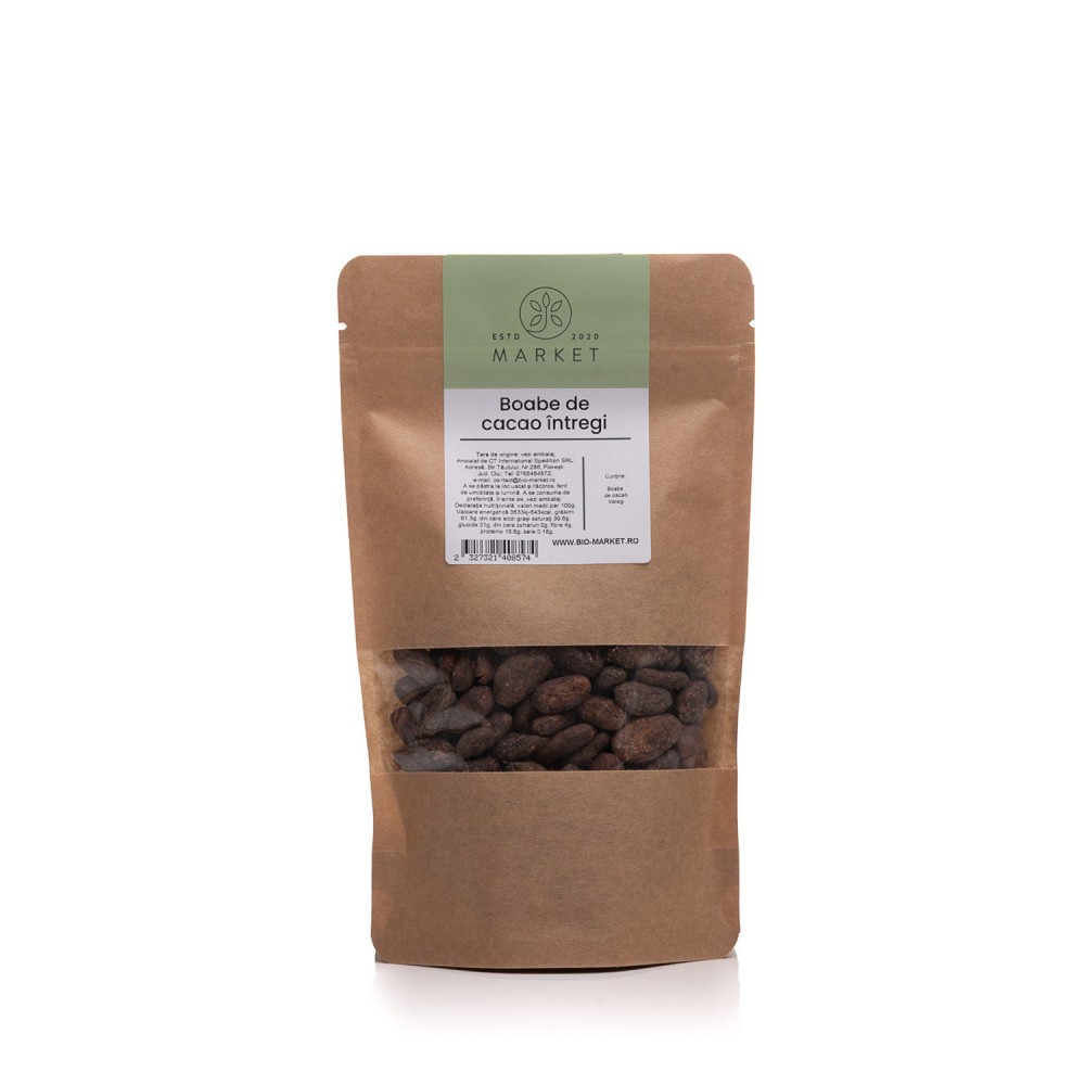 Boabe de cacao intregi 200g