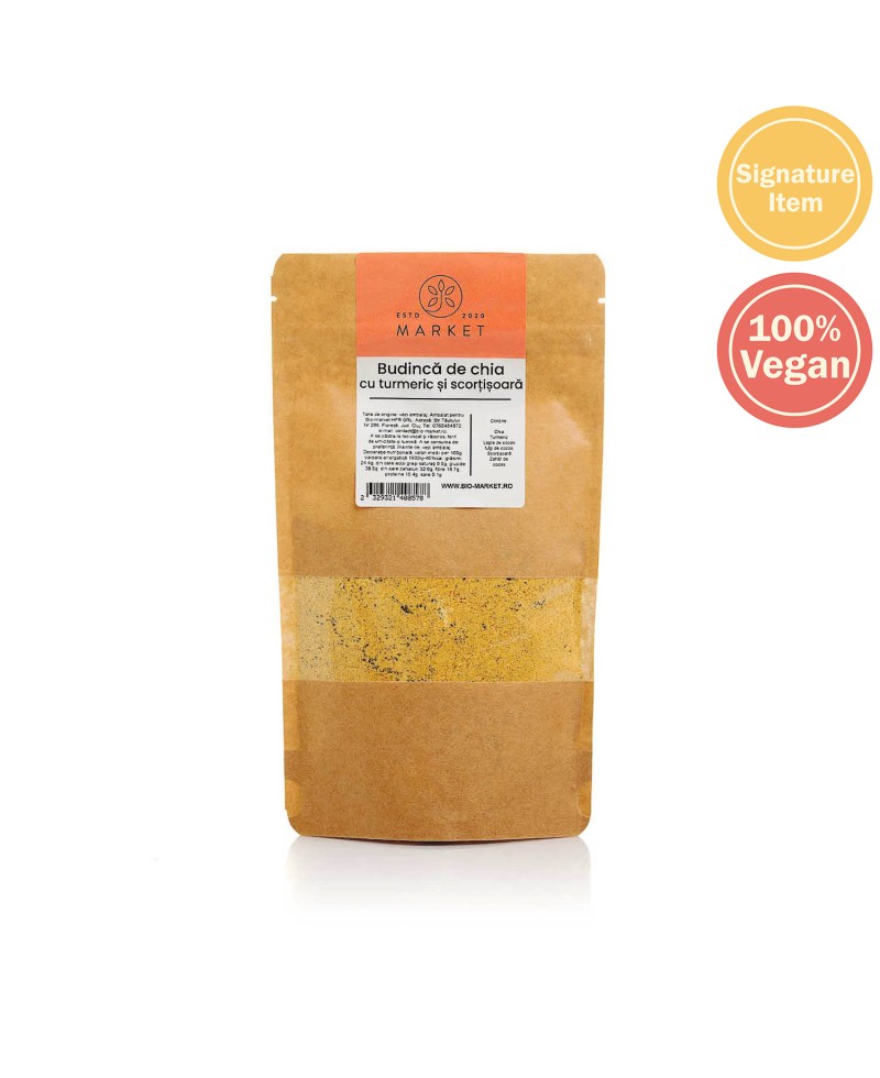 Budinca de chia cu turmeric si scortisoara 250g