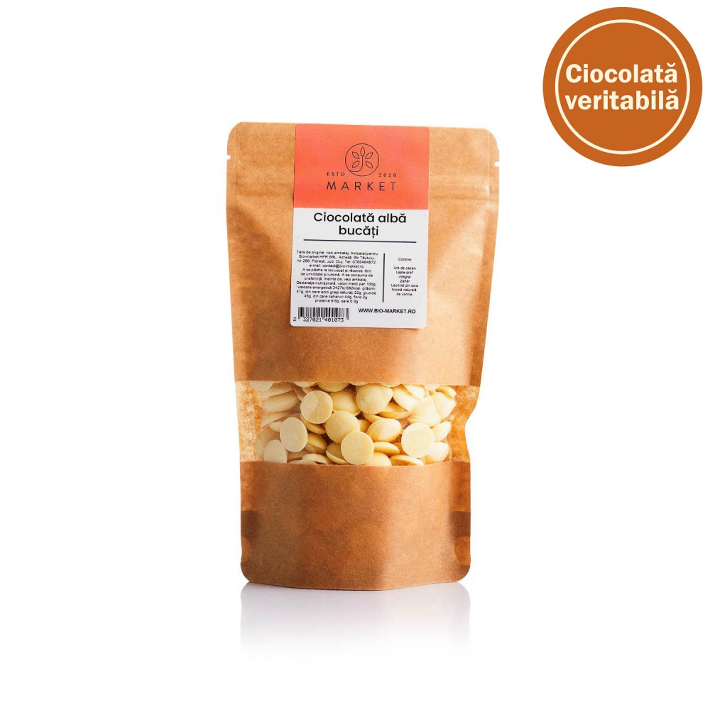 Ciocolata veritabila alba 500g