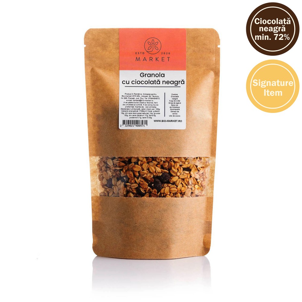 Granola cu ciocolata neagra 400g