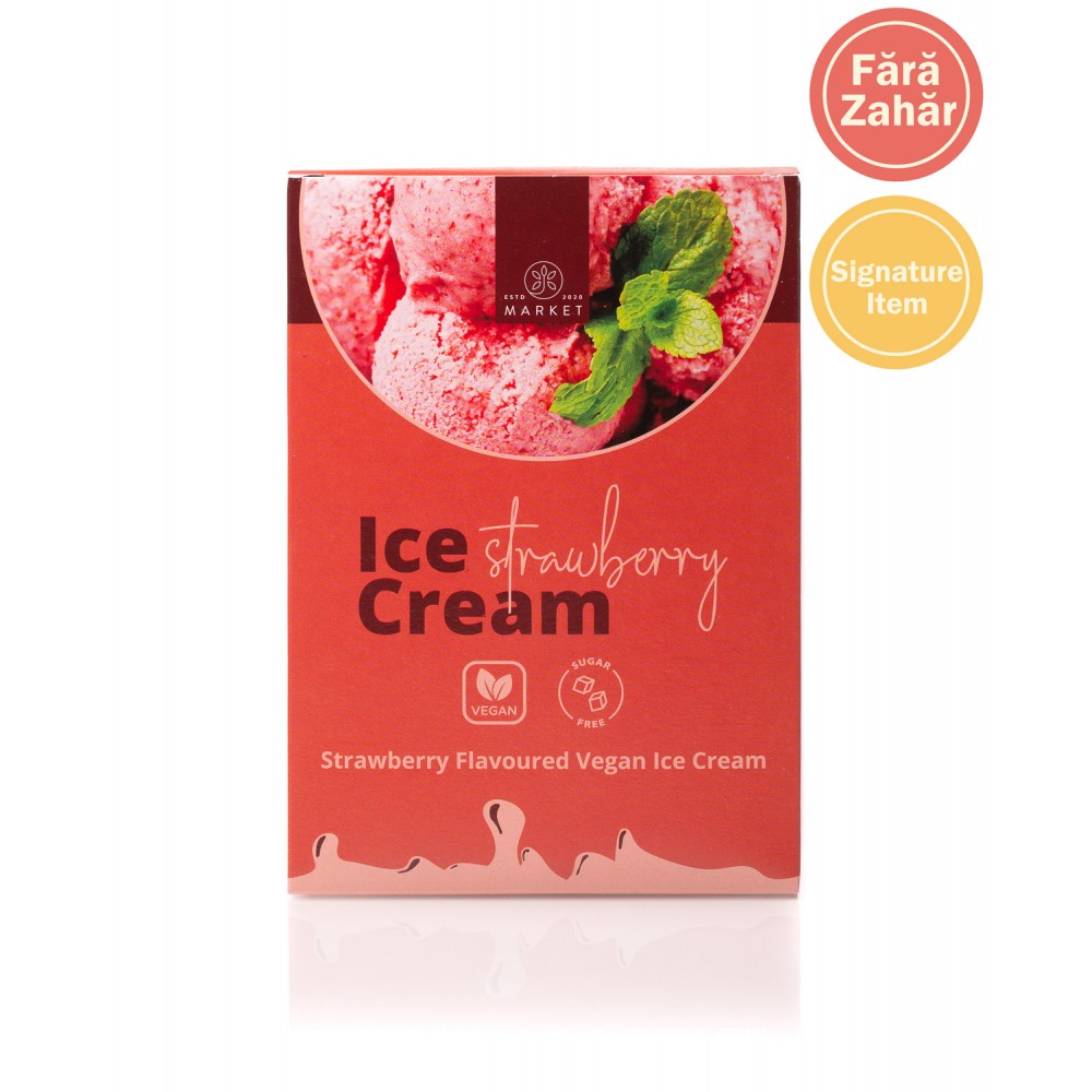 Kit inghetata cu capsuni fara zahar 600ml