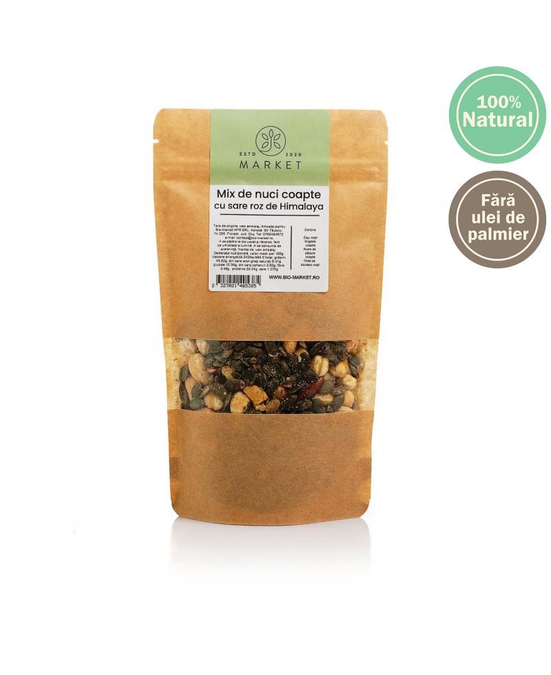 Mix de nuci coapte cu sare roz 1kg