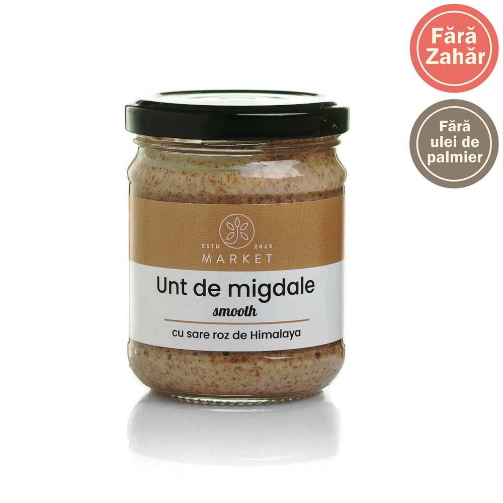 Unt de migdale usor sarat cu sare roz 170g