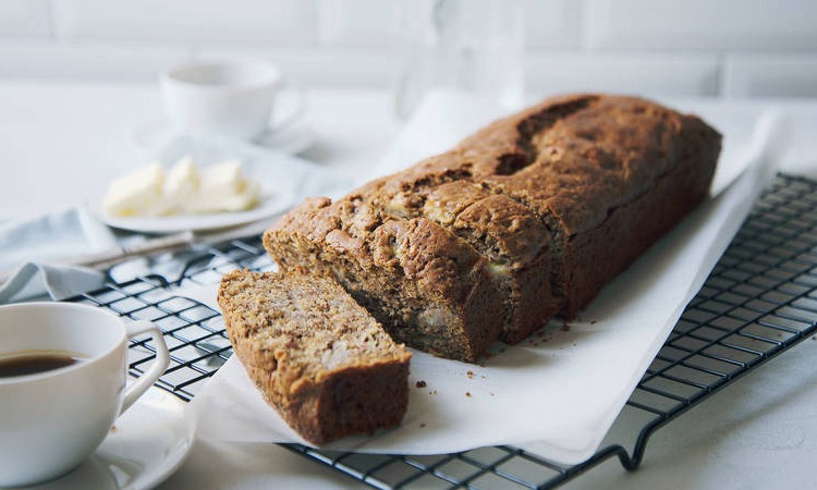 Banana bread cu chia si ulei de cocos extravirgin bio