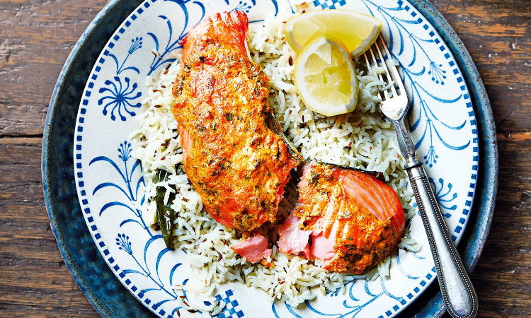 Somon indian stil tandoori
