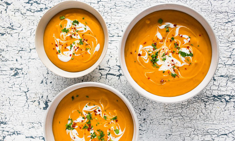 Supa crema de linte si morcovi cu curry