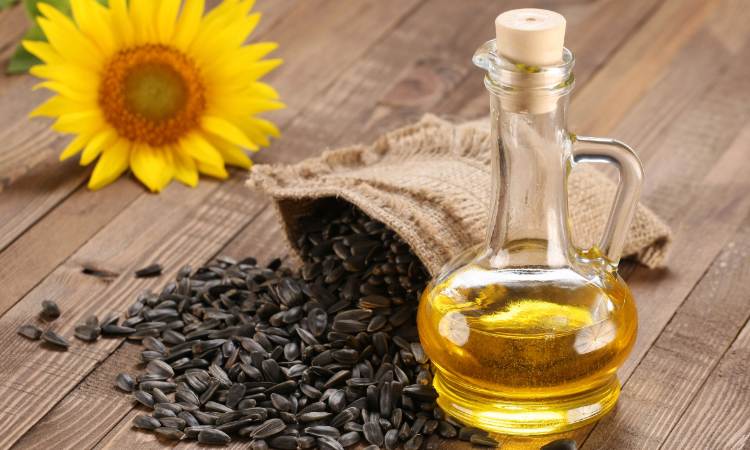 Ulei de floarea soarelui presat la rece